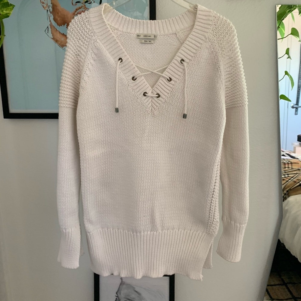 Zara Italian Yarn Knit Top ☁️☁️☁️